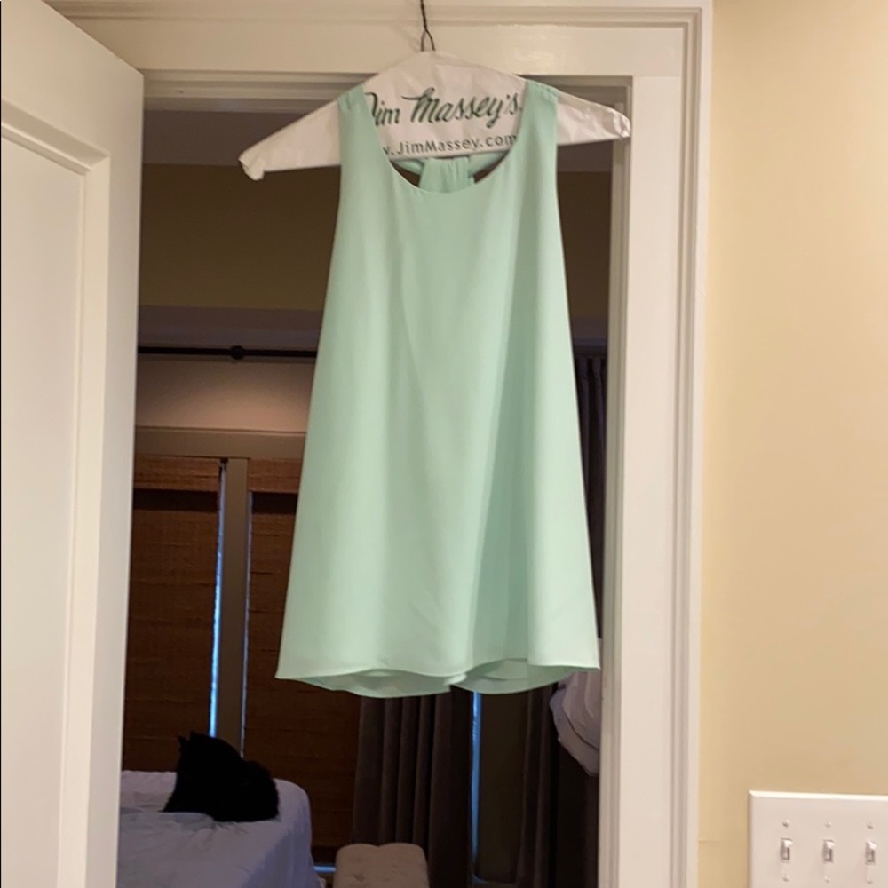 Swing shift top light green/blue